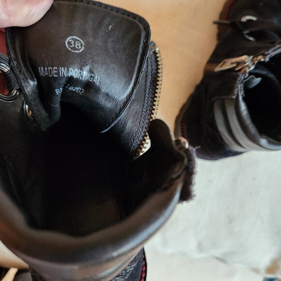 Zadig & Voltaire Black Suede Low Combat-Style Boots - EUC - Picture 11 of 14